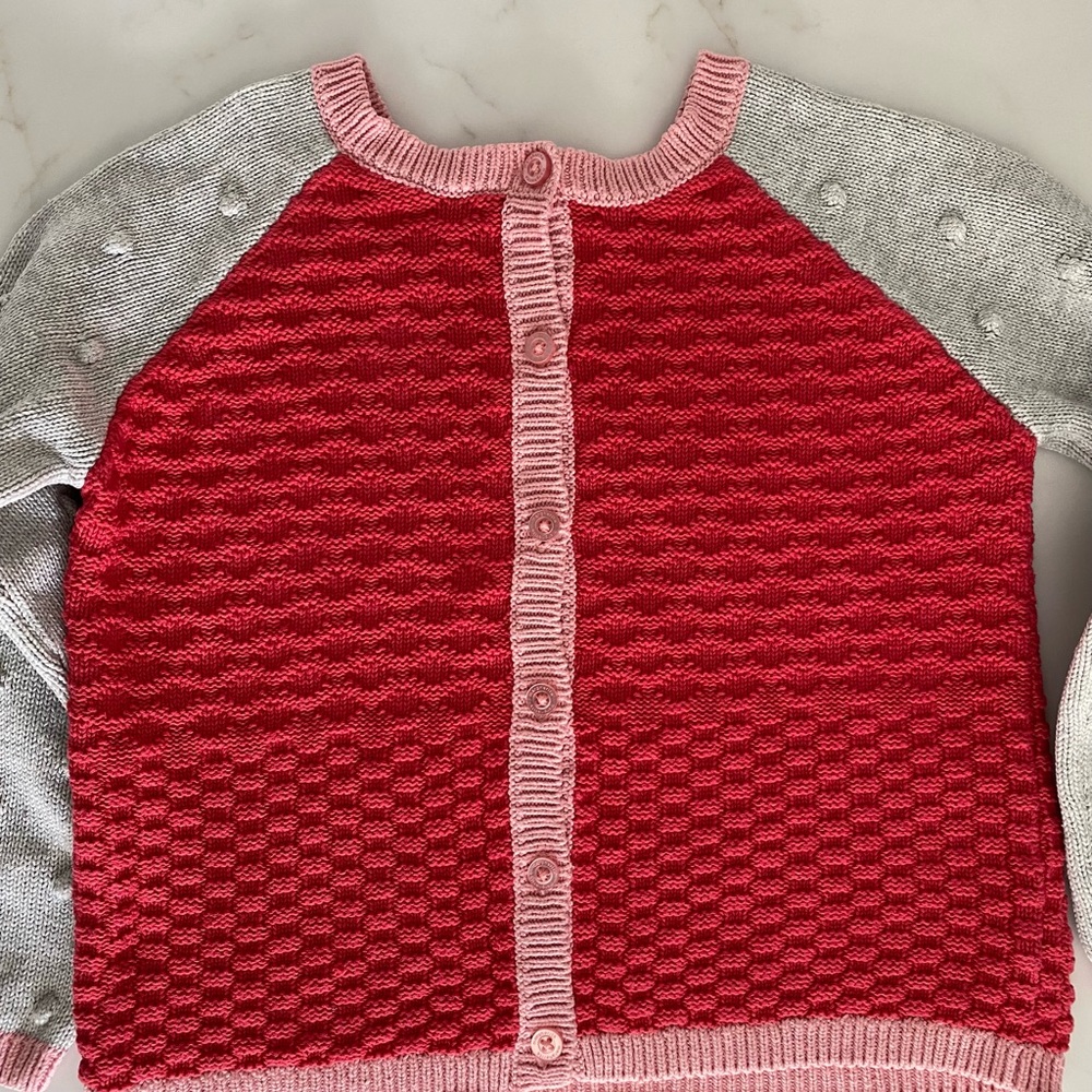 ❤️100% Cotton❤️Colorblock Cardigan - Picture 2 of 9